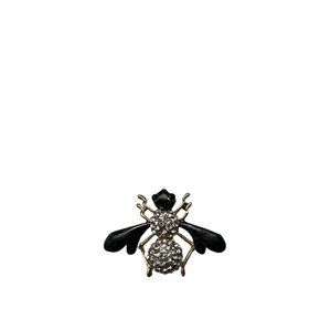 BEE INSECT FLY BUG Wasp BROOCH PIN RHINESTONE JEWELRY 1" in size